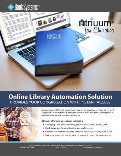 Atriuum for Churches brochure