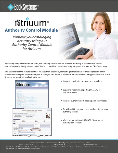 Authority Control brochure