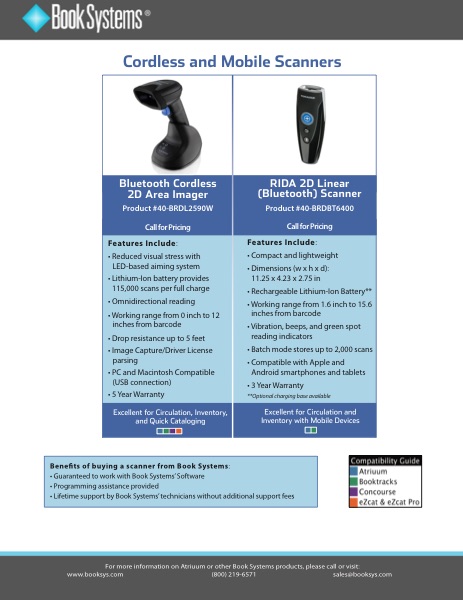 Circulation & Inventory Scanners brochure