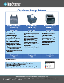 Receipt Printers Brochure