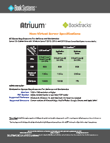 Atriuum / Booktracks Hardware Requirements