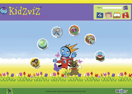 KidZviZ OPAC Screen1